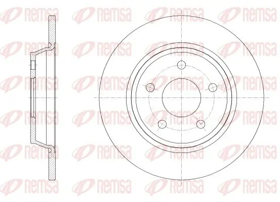 FORD диск гальм. задн. FOCUS 18- REMSA 6252200 (фото 1)
