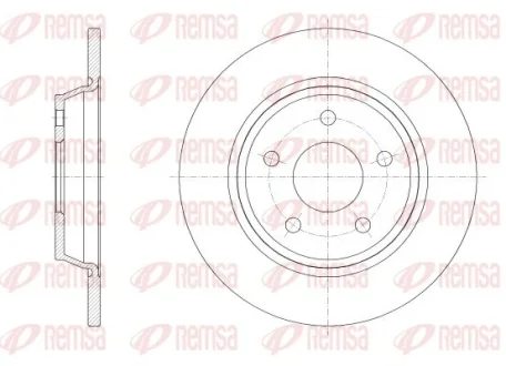 FORD диск гальм. задн. FOCUS 18- REMSA 6252200