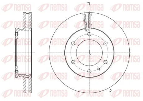 FORD диск гальмівний передн.Ranger 11- REMSA 6252610