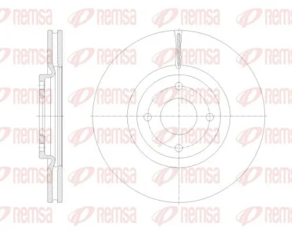FORD Диск гальмівний передній ECOSPORT 1.0-1.5 13- REMSA 6253110