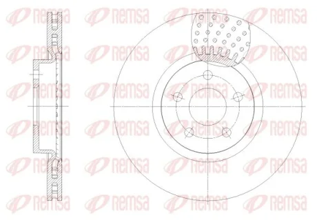 FORD Диск передній TRANSIT CONNECT 13- REMSA 6254910