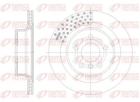 BMW Гальмівний диск задн. 3/G20 21- REMSA 6255110