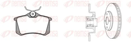 Комплект тормозов REMSA 826326