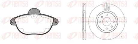 Комплект тормозов REMSA 860800