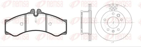 Комплект тормозов REMSA 861400
