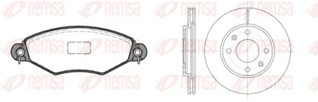 Комплект тормозов REMSA 864307