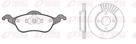 Комплект тормозов REMSA 869100