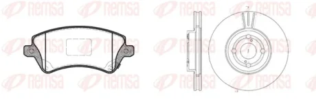 Комплект тормозов REMSA 882200