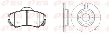 Комплект тормозов REMSA 895301