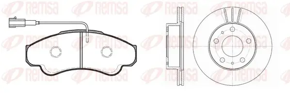 Комплект 2 диски + колодки REMSA 895900 (фото 1)