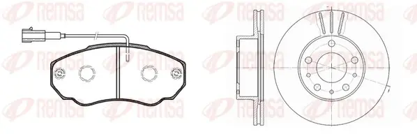 Комплект тормозов REMSA 896000 (фото 1)
