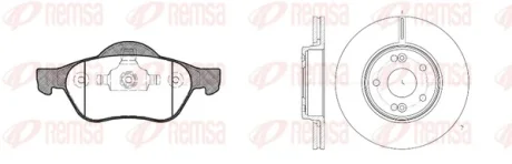 Комплект тормозов REMSA 896200
