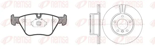 Комплект тормозов, дисковый тормозной механизм REMSA 896300 (фото 1)