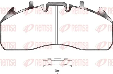Комплект тормозных колодок REMSA JCA125700