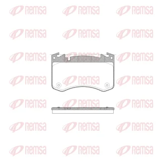 LAND ROVER Колодки гальм. передн. RANGE ROVER SPORT III 3.0 22-, RANGE ROVER V 21- REMSA X202900