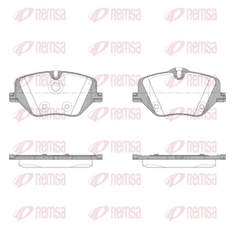 BMW Колодки гальм. передні 2 Active Tourer (U06), X1 (U11), X2 (U10) REMSA X203100