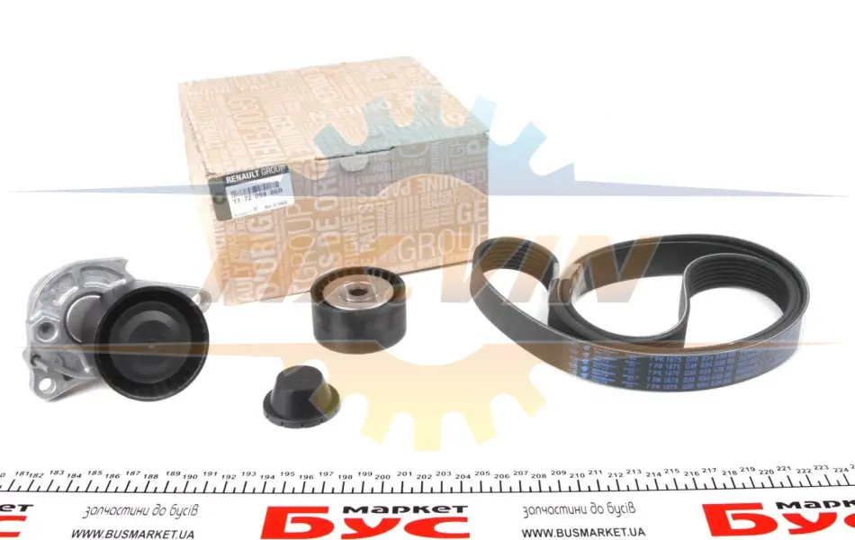 Комплект ременя генератора Trafic/Vivaro 1.6dCi 14- (7PK1675) RENAULT 11 72 098 86R (фото 1)