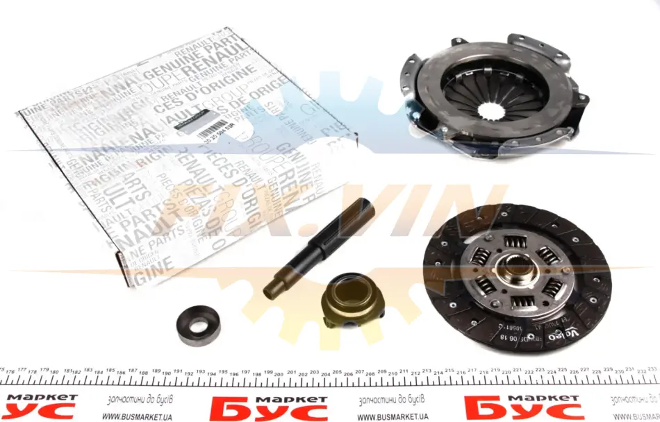 Комплект зчеплення 1.4i Kangoo 97-/Logan 04-/Sandero 08- (180mm) RENAULT 302050453R (фото 1)