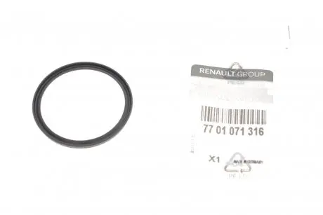 Кільце ущільнювальне патрубка інтеркулера Renault Trafic III/Megane IV/Scenic IV 1.6dCi 15- RENAULT 7701071316