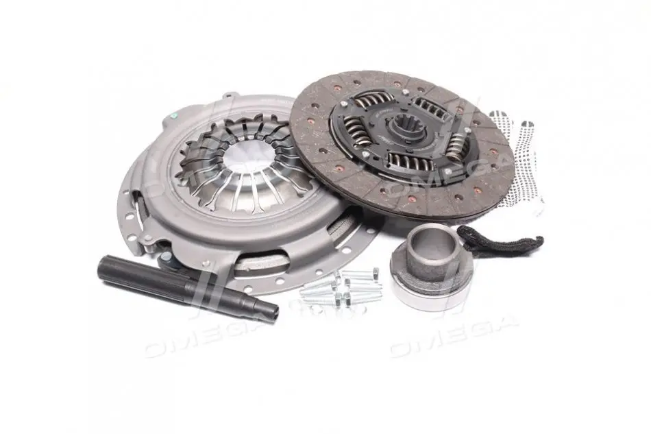 Сцепление ГАЗ Cummins 2.8D (диск нажим.+вед.+подш.) 40207.1601130-03 (201878005456))+40207.1601190-03 (63082001150)+05-3151231-31(3151231031) RIDER RD.300950503 (фото 1)