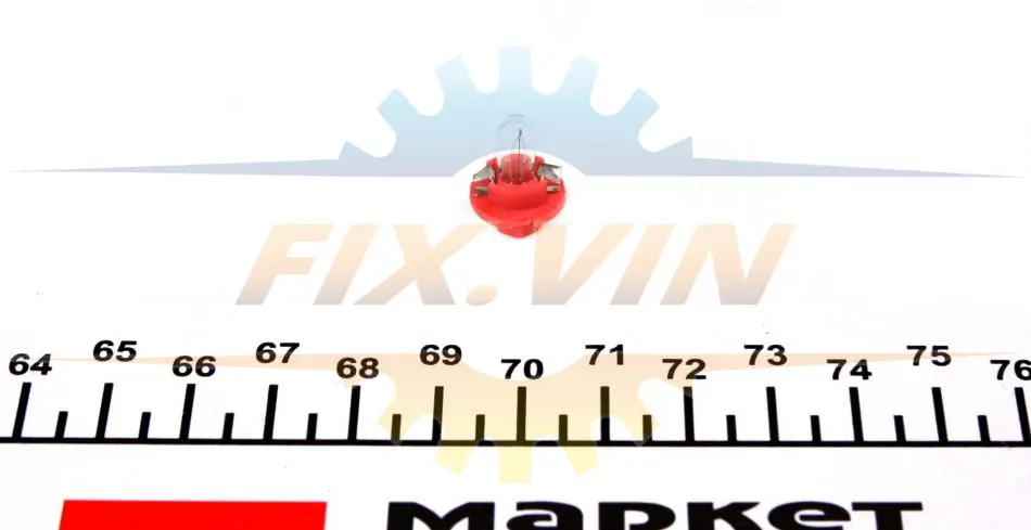 Автолампа 24V 1.5W BX8.4d Red (в щиток приладів) Ring R508TMRE (фото 1)