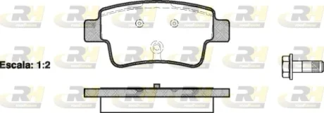 Гальмівні колодки дискові ROADHOUSE 21198.00