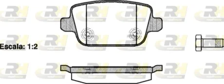 Гальмівні колодки дискові ROADHOUSE 21256.00