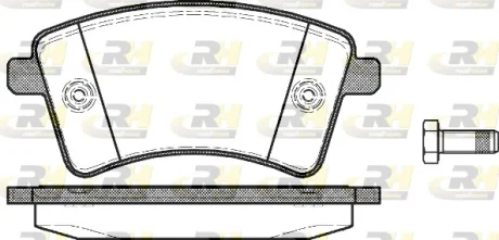 Гальмівні колодки дискові ROADHOUSE 21351.00