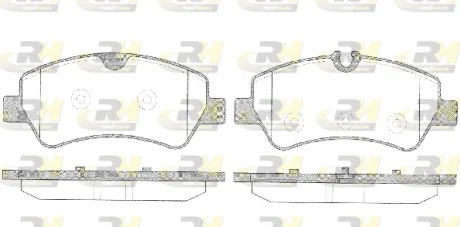 Гальмівні колодки дискові ROADHOUSE 21521.00