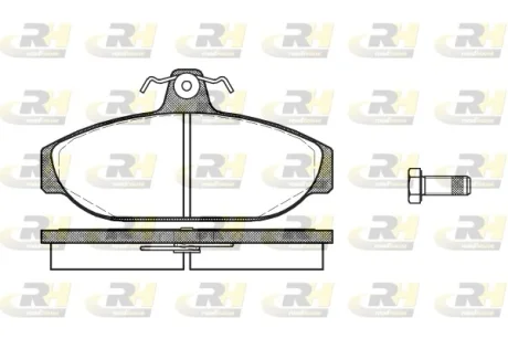 Гальмівні колодки дискові ROADHOUSE 2156.00
