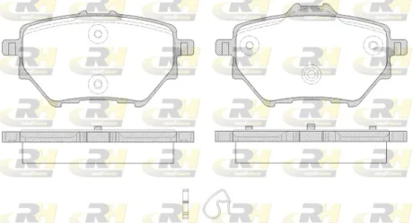 Гальмівні колодки дискові ROADHOUSE 21562.00
