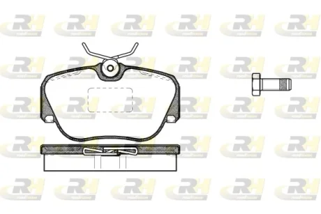 Гальмівні колодки дискові ROADHOUSE 2284.00