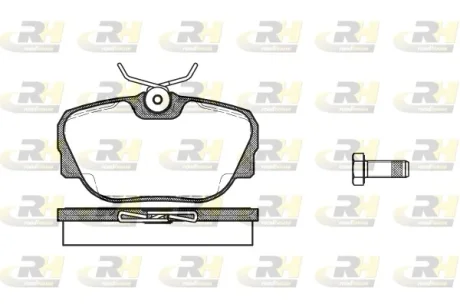 Гальмівні колодки дискові ROADHOUSE 2296.00