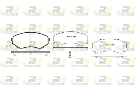 Гальмівні колодки дискові ROADHOUSE 2397.22