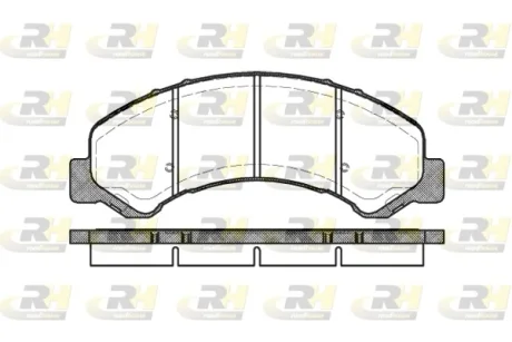 Гальмівні колодки дискові ROADHOUSE 2763.00