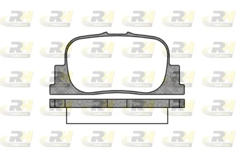 Гальмівні колодки дискові ROADHOUSE 2801.00