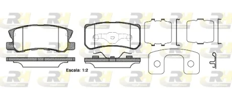 Гальмівні колодки дискові ROADHOUSE 2803.22