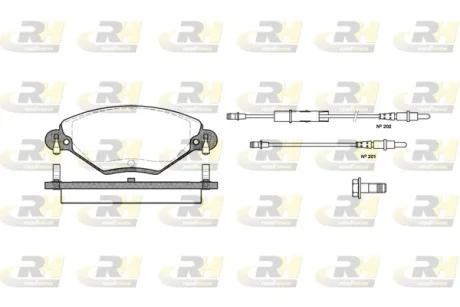 Гальмівні колодки дискові ROADHOUSE 2828.04