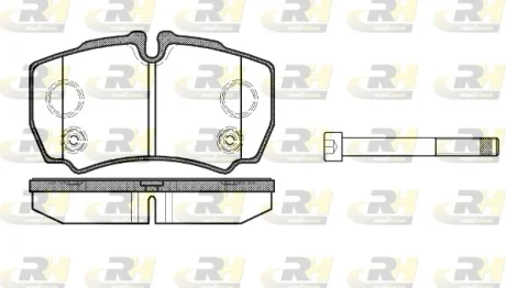 Гальмівні колодки дискові ROADHOUSE 2849.10