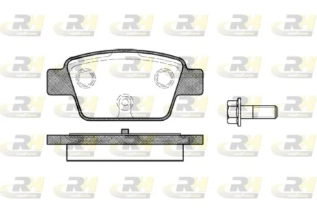 Гальмівні колодки дискові ROADHOUSE 2861.00