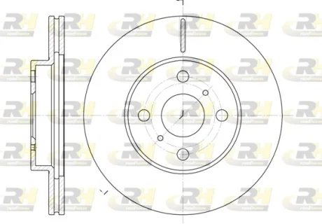 Гальмівний диск ROADHOUSE 6635.10