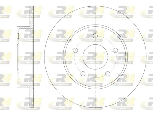 Гальмівний диск ROADHOUSE 6820.00 (фото 1)