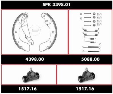 Гальмівний комплект ROADHOUSE SPK 3398.01