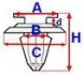 Кліпси, затискачі і кріплення ROMIX ROMC60410 (фото 2)