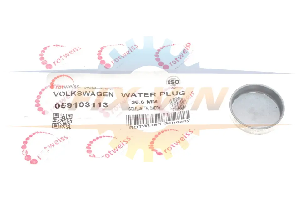 Заглушка блоку циліндрів VW (d=36.6mm) ROTWEISS 059103113 (фото 1)