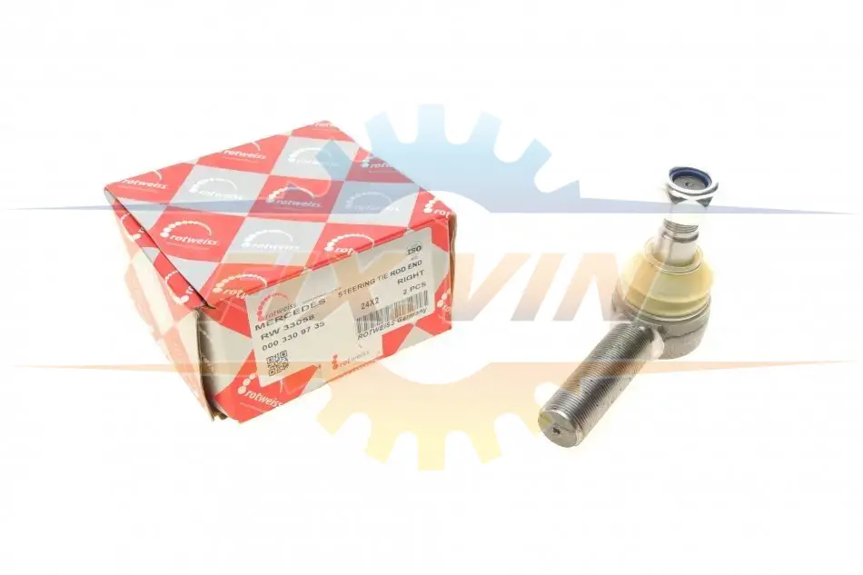 Наконечник тяги рульової (R) MB 609 (d=24mm) ROTWEISS RW33058 (фото 1)