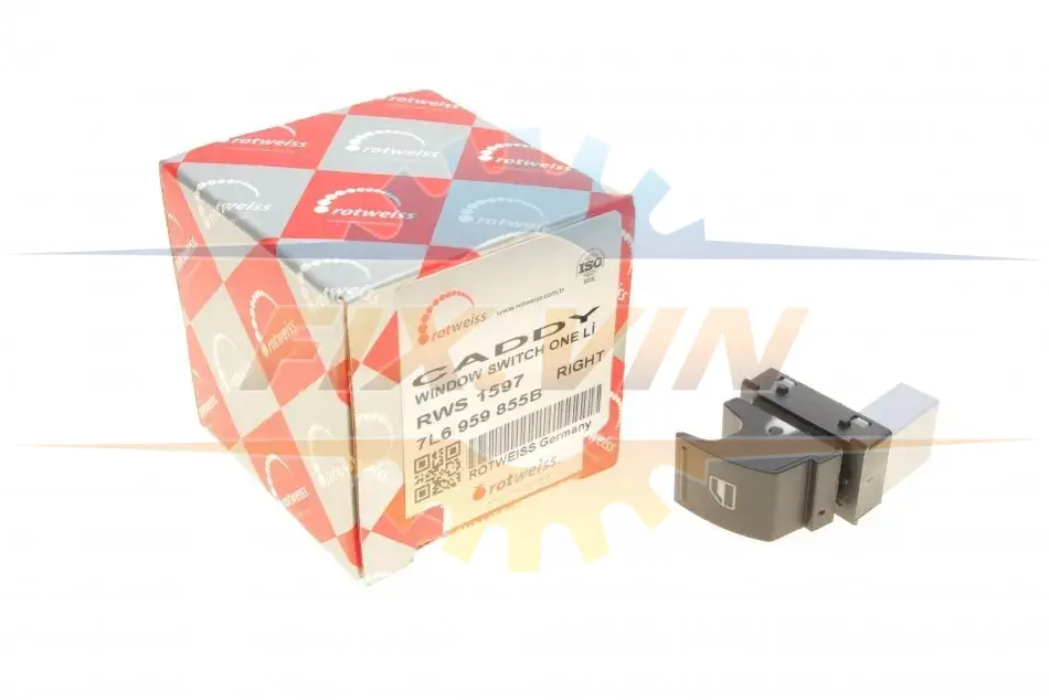 Кнопка склопідіймача (R) VW Caddy 03- ROTWEISS RWS1597 (фото 1)