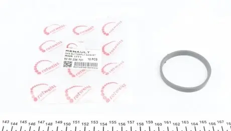 Прокладка дросельної заслонки Renault Megane II 1.4/1.6 16V 03- (K4M/K4J) ROTWEISS RWS1771