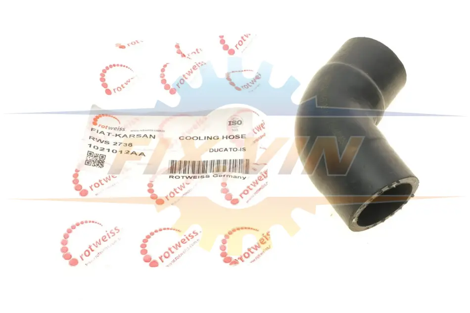 Патрубок системи охолодження Fiat Ducato 2.3 JTD 02- ROTWEISS RWS2736 (фото 1)