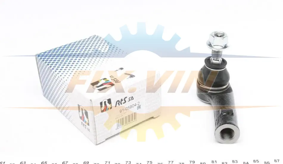 Наконечник тяги рульової (L) Audi A3 99-03/TT 98-06/Seat Leon 01-06/VW Golf IV 02-05 RTS 91-05904-2 (фото 1)